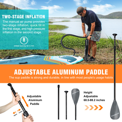 10'2'ISUP Boards Woowave's σχεδιασμός για λίμνες ποτάμια ελαφρύ και μόνο 10 κιλά