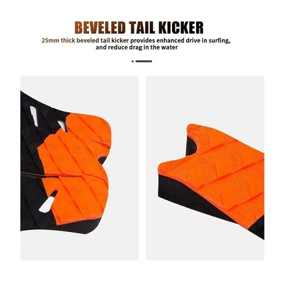 WOOWAVE Knee Board Decking Surfboard Tail Pad με οικιακή κόλλα και αφρό EVA