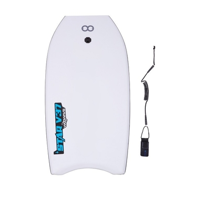 Σκληρό και ανθεκτικό 37 ιντσών WOOWAVE Bodyboard για σέρφινγκ Επαγγελματικό σχεδιασμό σε γκρι