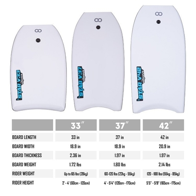 Σκληρό και ανθεκτικό 37 ιντσών WOOWAVE Bodyboard για σέρφινγκ Επαγγελματικό σχεδιασμό σε γκρι