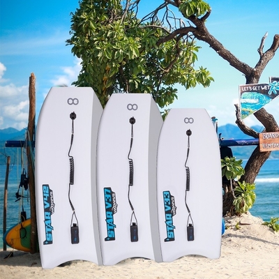Σκληρό και ανθεκτικό 37 ιντσών WOOWAVE Bodyboard για σέρφινγκ Επαγγελματικό σχεδιασμό σε γκρι