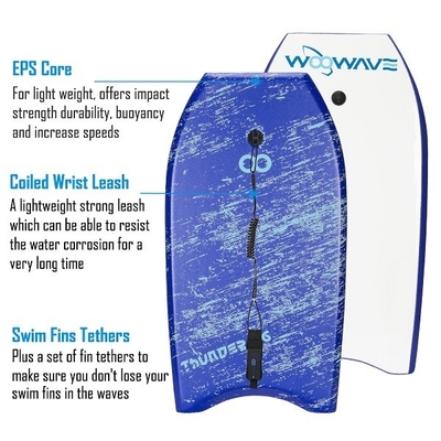 Υδάτινα αθλήματα Essential 36' Custom EPS HDPE Body Board Skimboard Rider Βάρος 60-120lbs