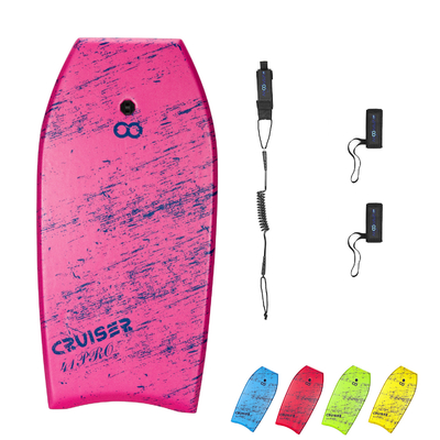 41 ιντσών Παιδιά Swim Surfboard Ροζ Body Board Bodyboard με λουρί EPS XPE υλικό HDPE