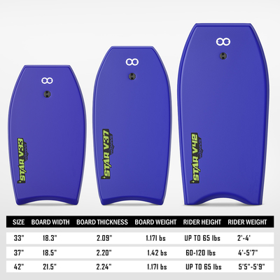 Επαγγελματικό Επίπεδο Πρακτικής Woowave Custom Surfing Bodyboard 42&quot; Bodyboard για ενήλικες