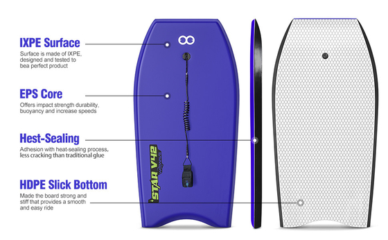 Επαγγελματικό Επίπεδο Πρακτικής Woowave Custom Surfing Bodyboard 42&quot; Bodyboard για ενήλικες