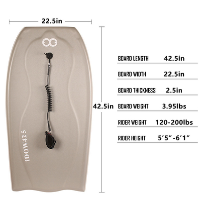 WOOWAVE Outlet Surfing Bodyboards για την παραλία 42,5 ίντσες μήκος 120-200lbs βάρος αναβάτη